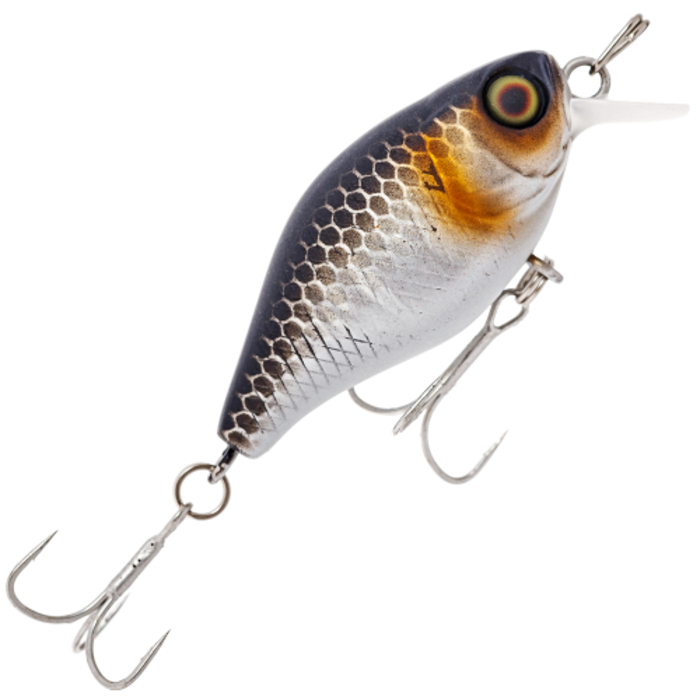 

Воблер Jackall Chubby 41мм. 5,5гр. до 0,6м. uv mat silver & black floating, Chubby