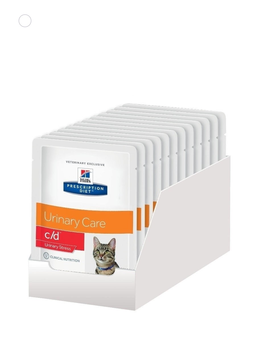 фото Консервы для кошек hill's prescription diet c/d multicare urinary stress курица 85гр 12шт