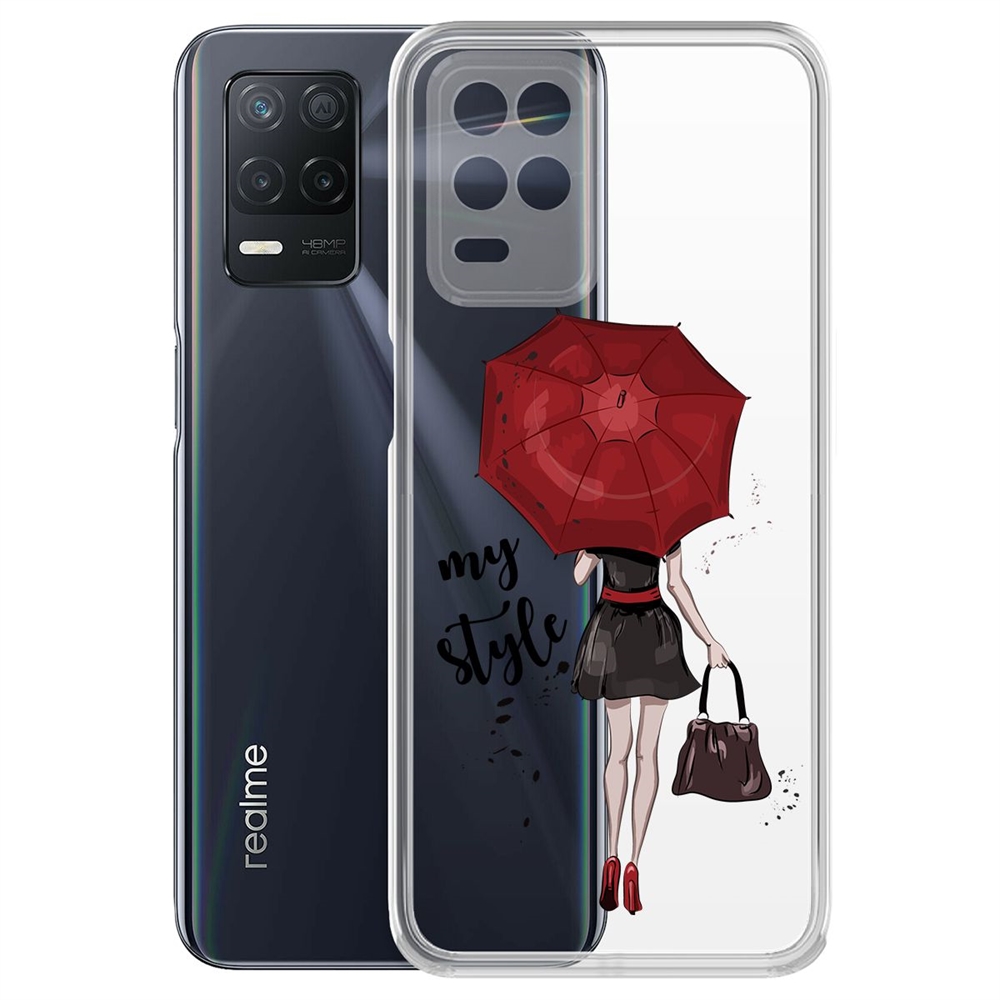 фото Чехол-накладка krutoff clear case мой стиль для realme 8 5g