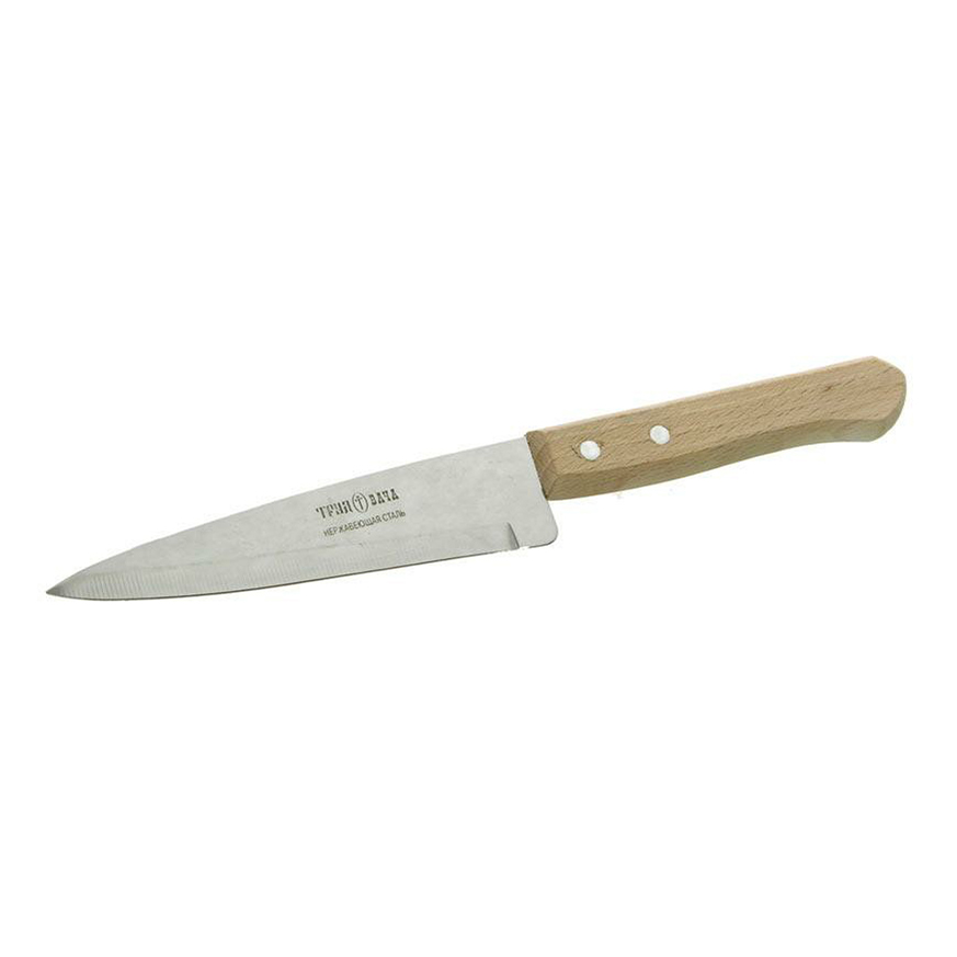 Кухонный нож поварской Hitt Aesthetic c деревянной ручкой 12,8 см