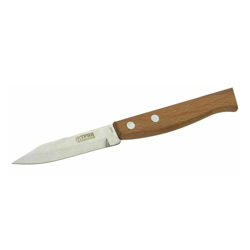 Кухонный нож для овощей Hitt Aesthetic c деревянной ручкой 8 см