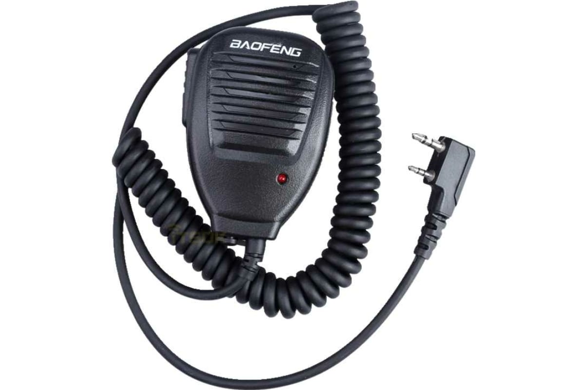 

Микрофон Baofeng для радиостанций UV-5R, BF-888S, BF-F8, UV-62, UV-82, UV-6, B-580T, Черный, 00019358