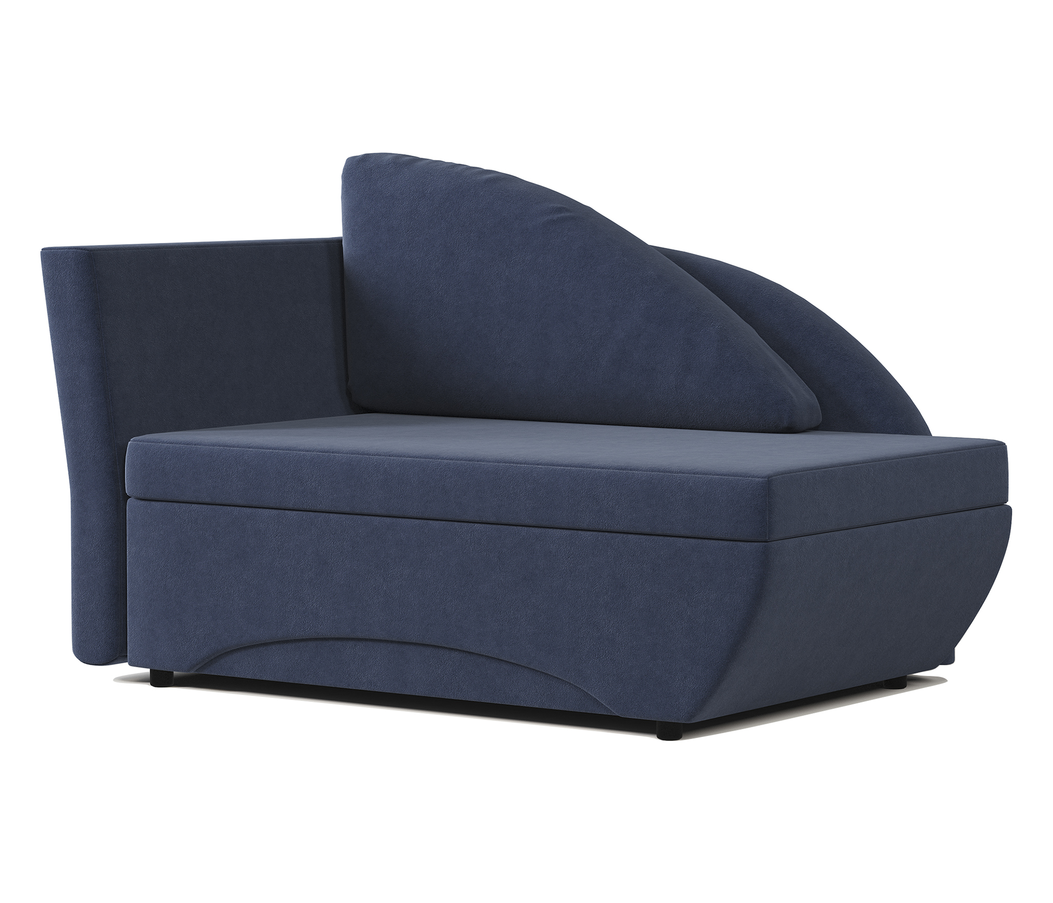 

Кушетка Трио левый велюр Ультра миднайт, Трио