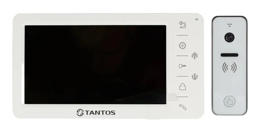 Комплект видеодомофона Tantos Amelie HD (белый) и iPanel 2 HD + (белая)