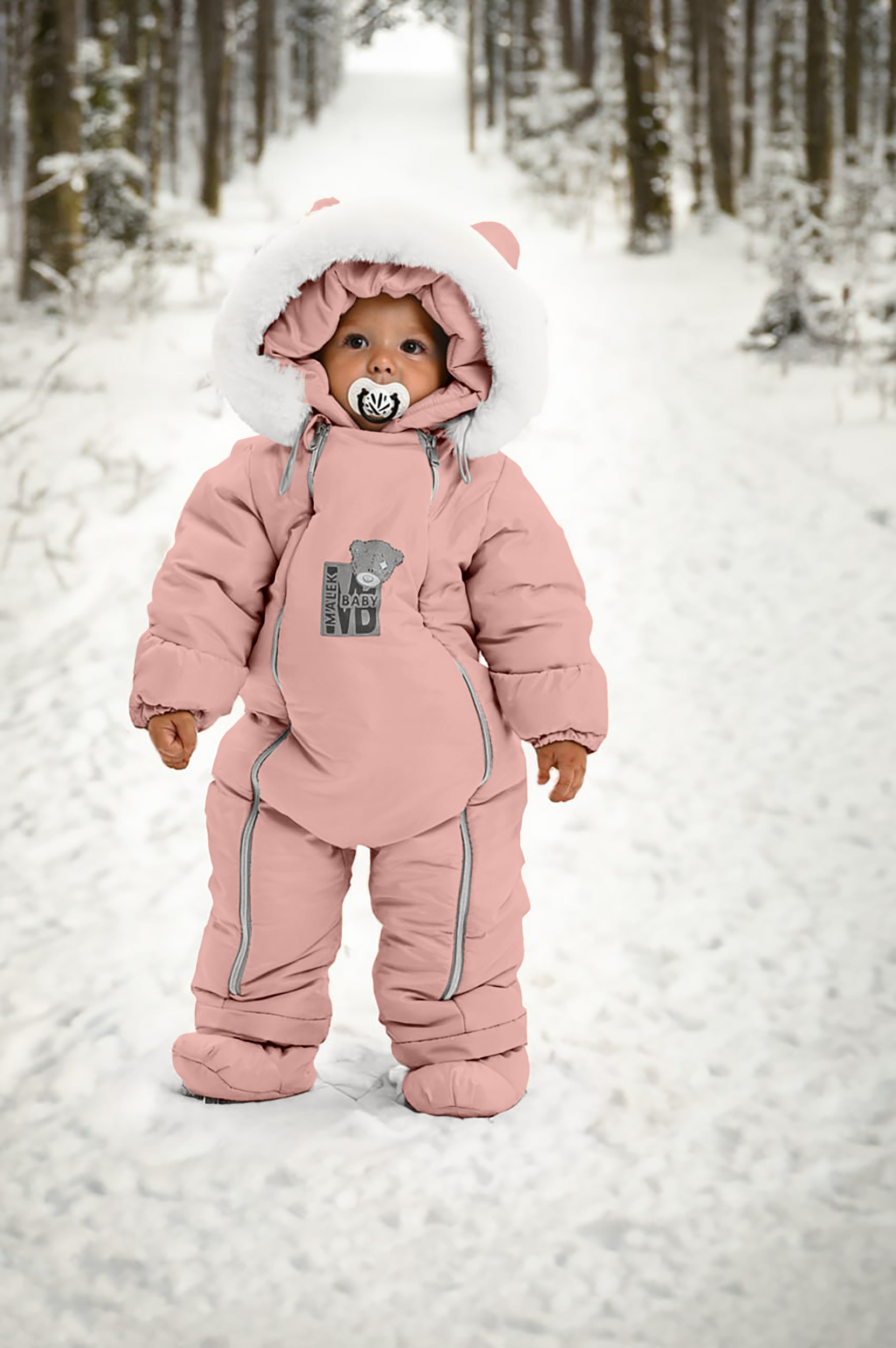 

Комбинезон детский malek baby 267шм/2, персик, 68, Розовый, 267шм/2