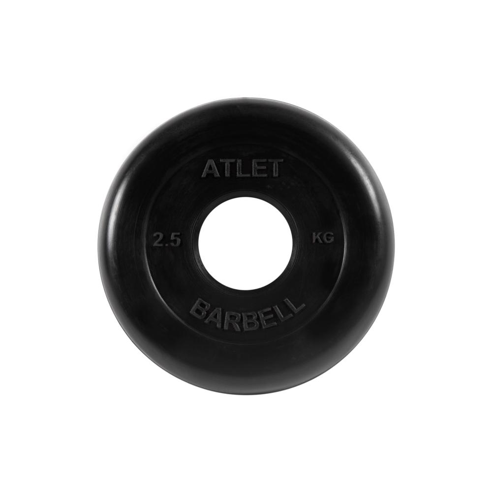 

Диск для штанги MB Barbell Atlet 2,5 кг, 51 мм черный, Atlet