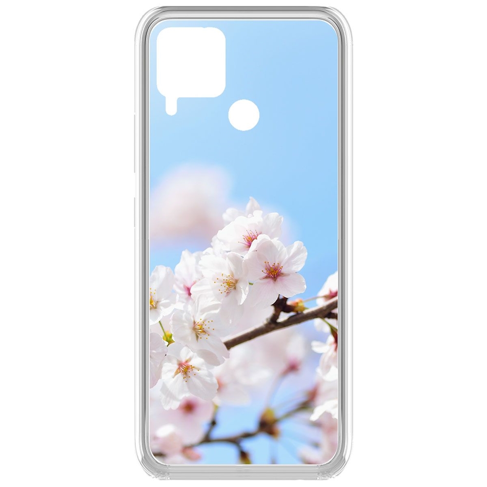 фото Чехол-накладка krutoff clear case цветение для realme c15