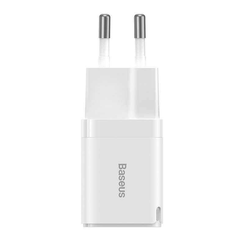 фото Сетевое зарядное устройство baseus gan3 fast charger 1c 30w eu white (ccgn010102)