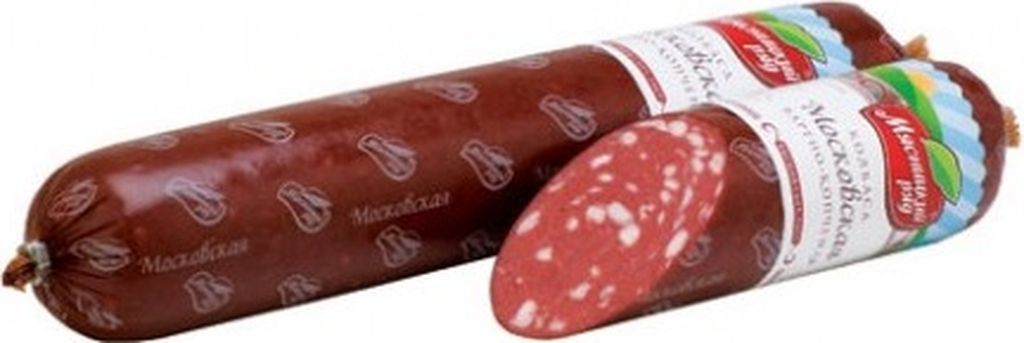 

Колбаса Мясницкий ряд Московская варено-копченая +-850 г