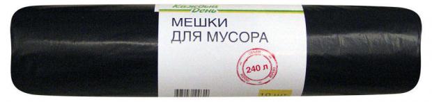 Мешки для мусора Каждый день 240 л 10 шт 120₽