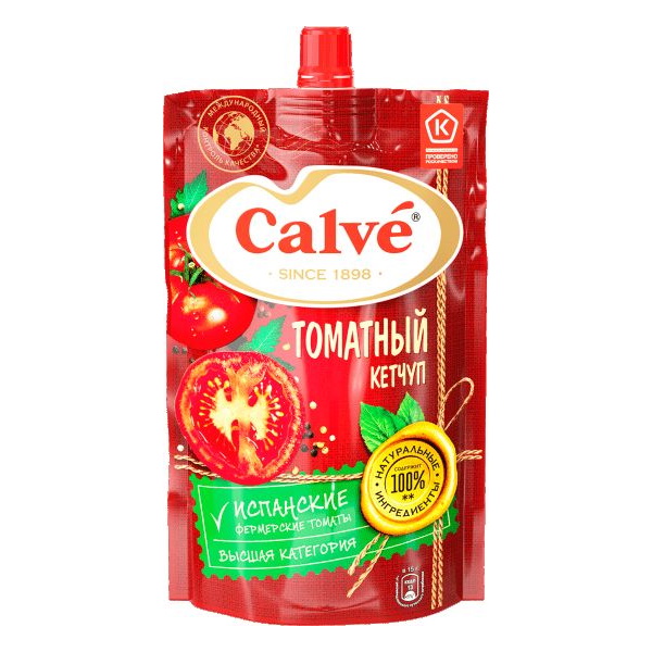 

Кетчуп Calve Томатный 310 г