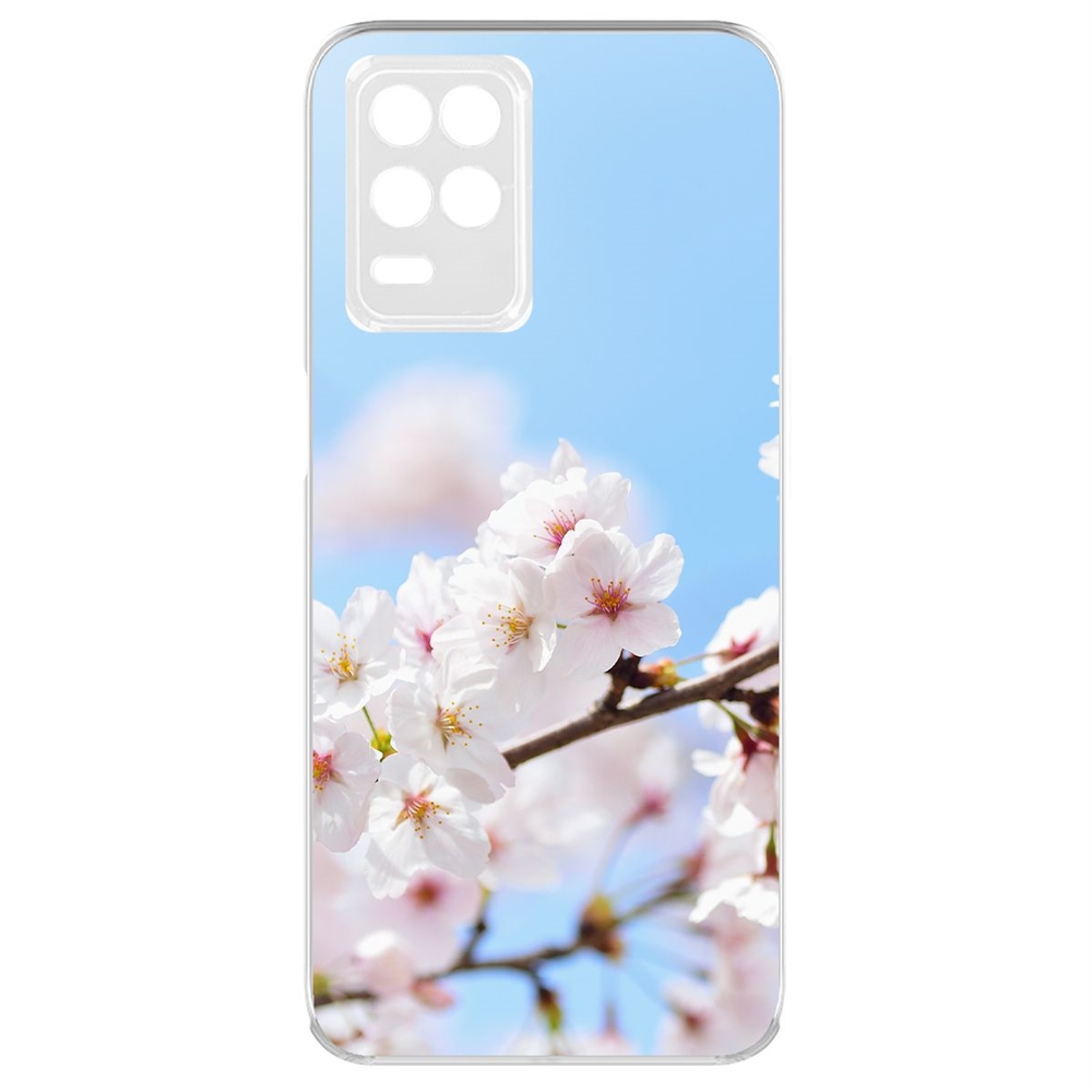 

Чехол-накладка Krutoff Clear Case Цветение для Realme 8 5G