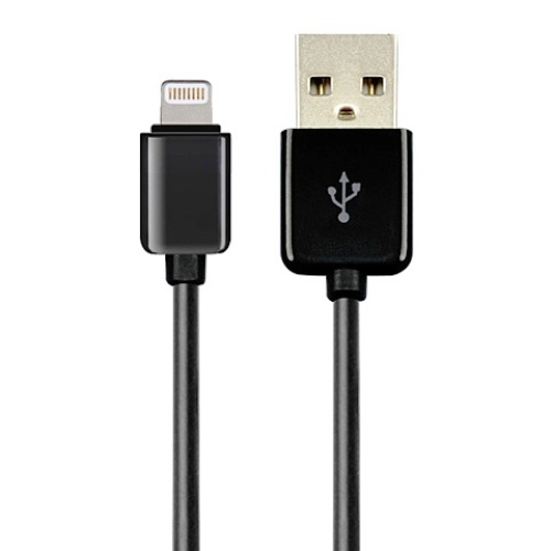 Кабель Dialog USB-Am Lightning вилка-вилка 1.7 м CI-0317S black чёрный