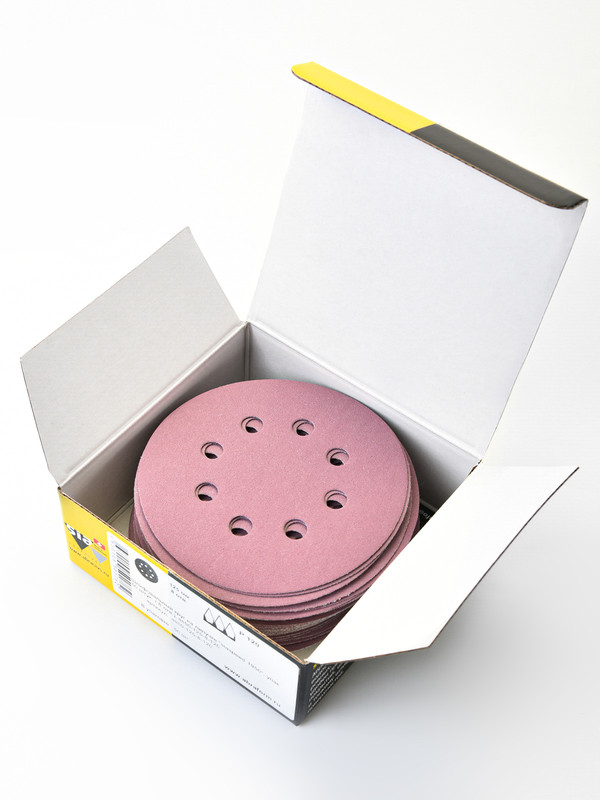 

Круг шлифовальный на липучке Sia Abrasives "siaspeed 1950" 50шт 125 мм 8 отверстий Р120, SS50-125-8-120