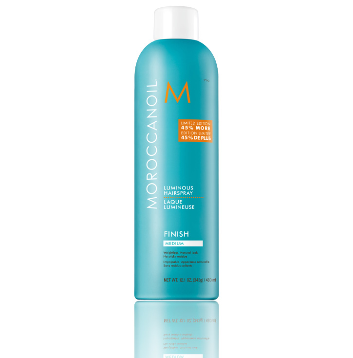 Лак для волос сияющий Moroccanoil Luminous Hairspray Medium, 480 мл moroccanoil сухой шампунь для темных волос dry shampoo dark tones 65 мл