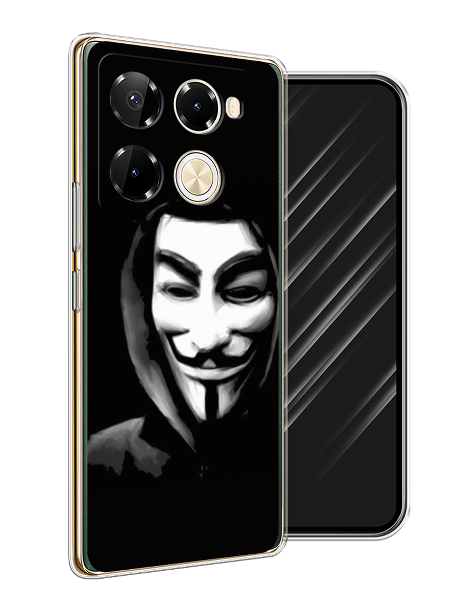 

Чехол Awog на Infinix Note 40 Pro 5G/Note 40 Pro Plus "Анонимус", Черный;серый;белый, 3105950-1