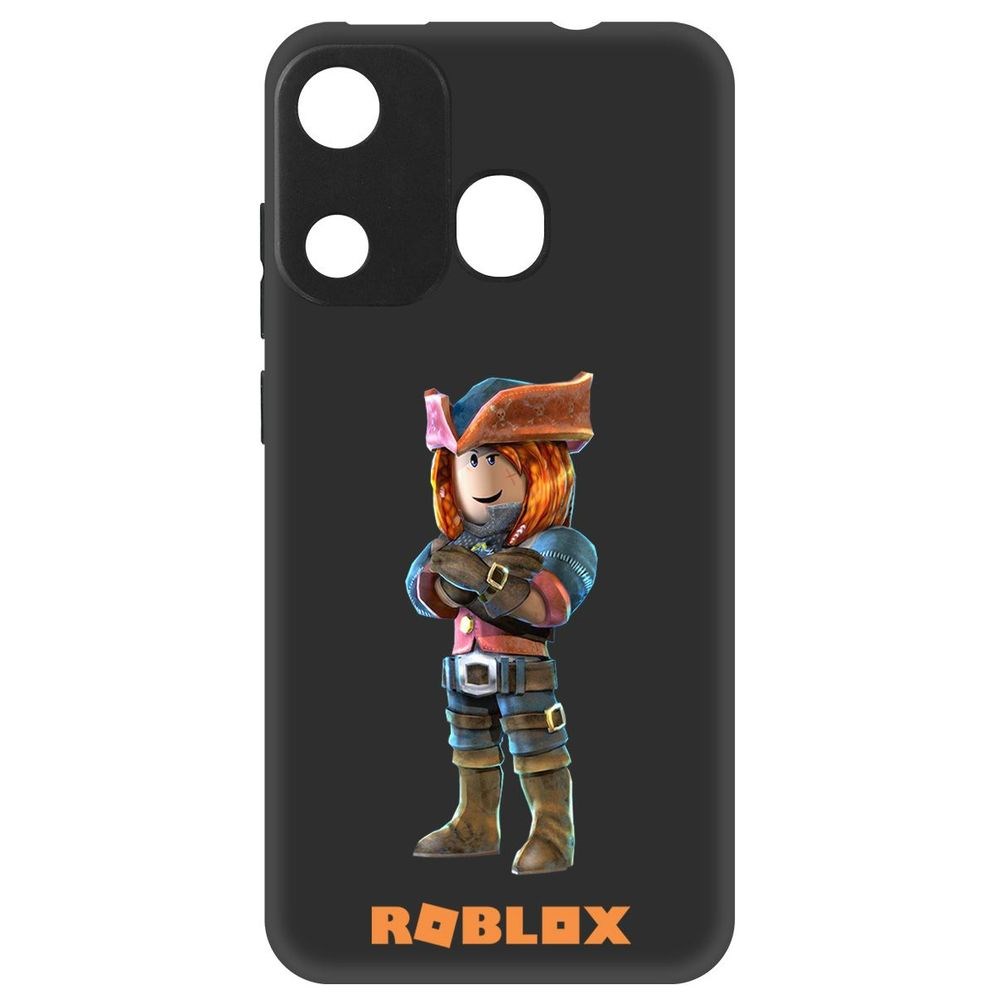

Чехол-накладка Софт Roblox-Эзебель для Itel A27, Черный