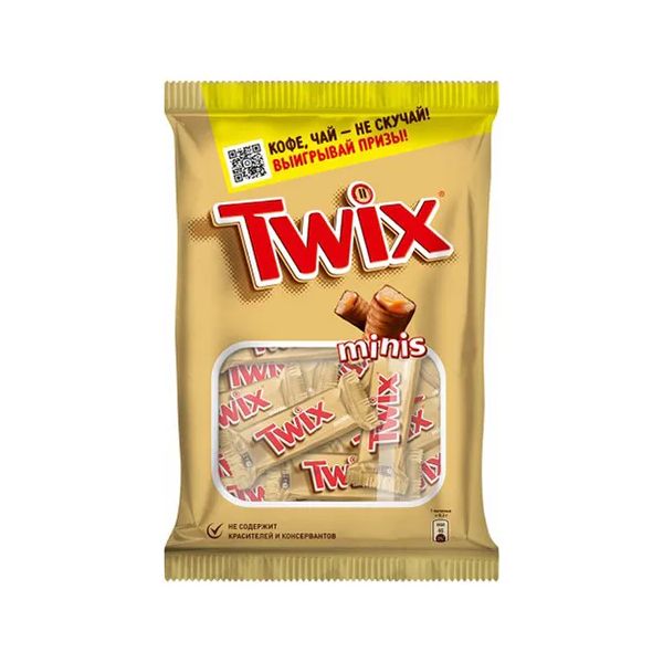 

Конфеты Twix Mini шоколадные с карамелью 200 г