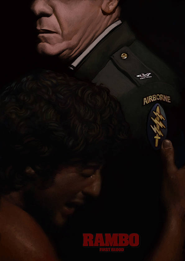

Большой кино постер к фильму на стену Rambo 40х50 см без рамы, YSRAMBO