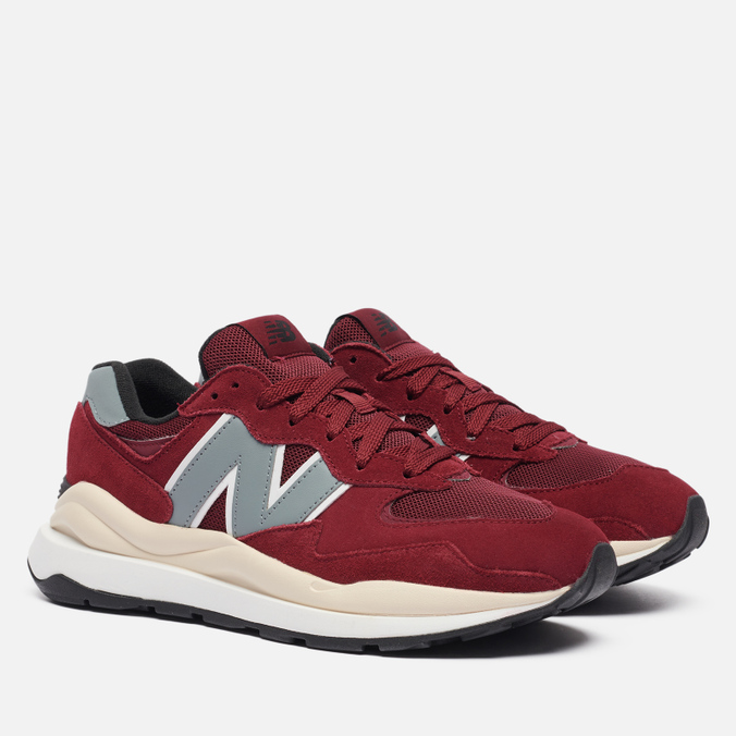 фото Кроссовки мужские new balance 57/40 бордовые 42.5 eu