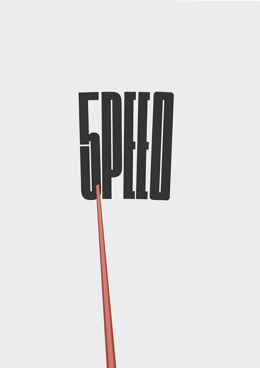 

Большой кино постер к фильму на стену Speed 40х50 см без рамы, MPSPEED