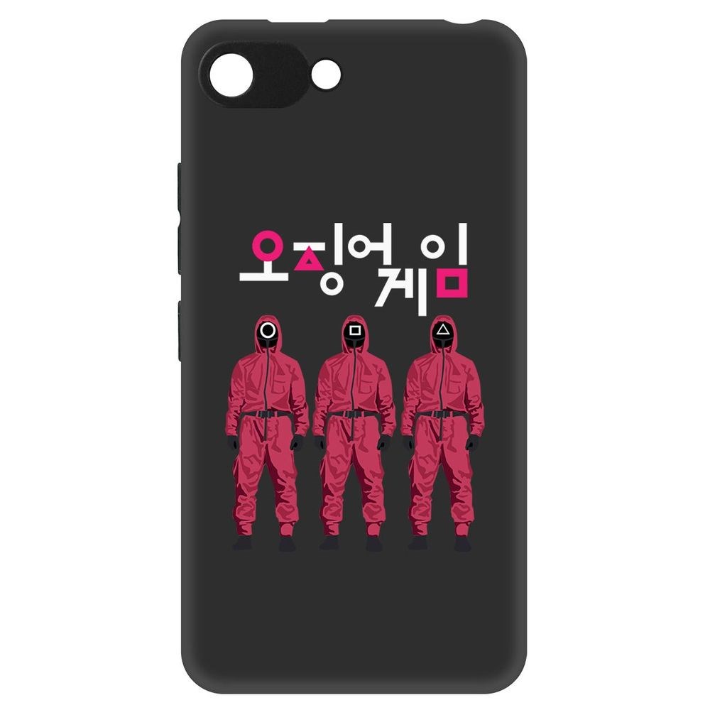 

Чехол-накладка Софт Игра в кальмара-Персонал для Itel A25, Черный