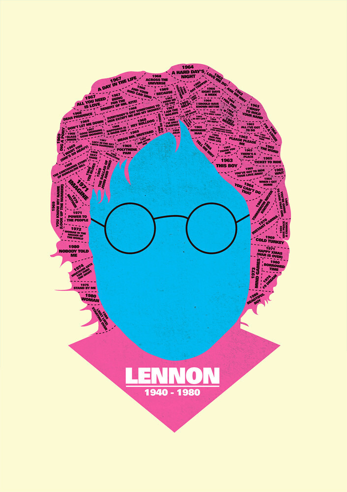 

Большой кино постер к фильму на стену Lennon 50х70 см без рамы, MNLENNON