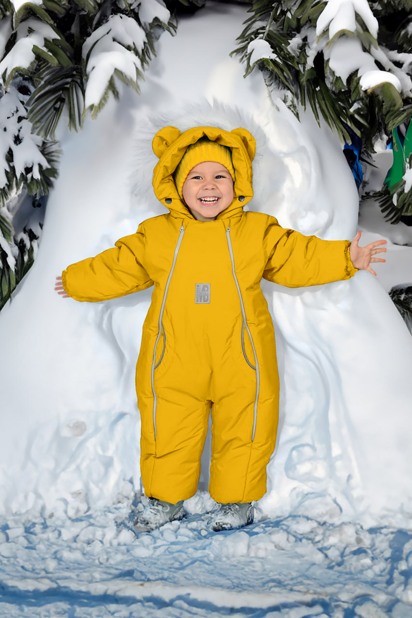 

Комбинезон детский malek baby 263ШМ/2, горчичный, 92, Желтый, 263ШМ/2