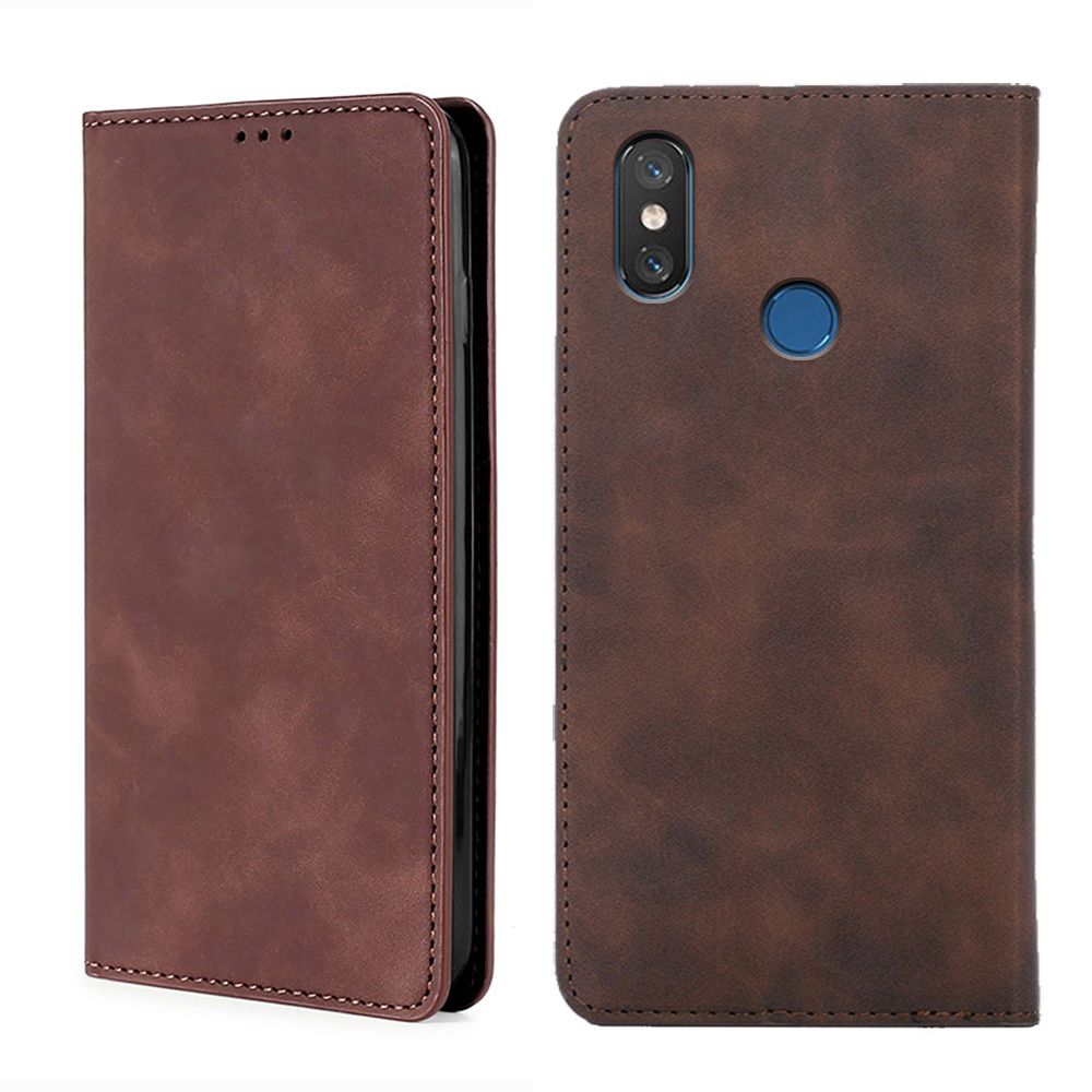 

Чехол-книжка MyPads для Xiaomi Mi 8, Коричневый