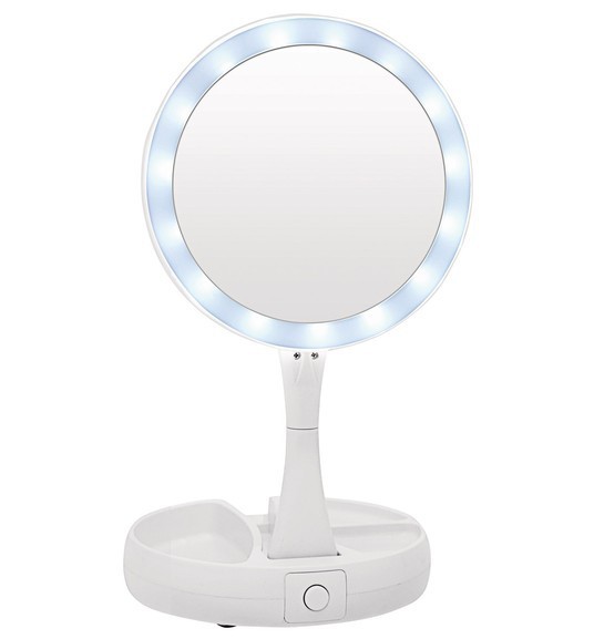 фото Складное зеркало для макияжа с подсветкой и органайзером 1828 emson