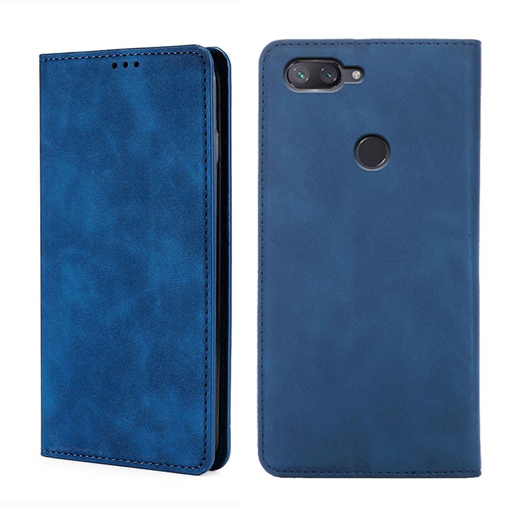 

Чехол-книжка MyPads для Xiaomi Mi 8 Lite (Youth Edition) / Сяоми Ми 8 Лайт мягкое прико..., Синий