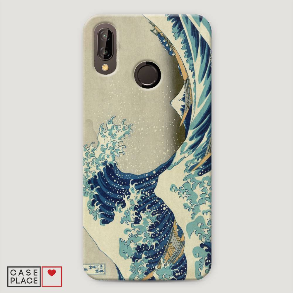 

Чехол Awog "Большая волна в Канагаве" для Huawei Nova 3E, 65620-7
