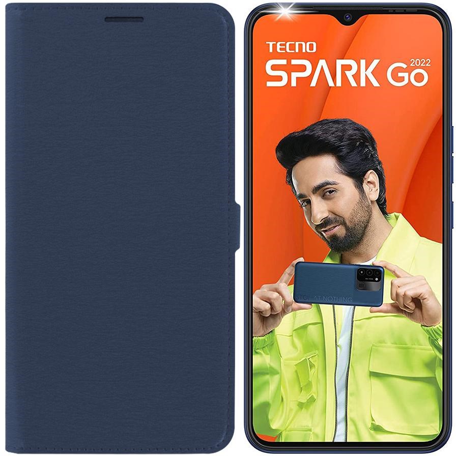 

Чехол-книжка Krutoff Eco Book для Tecno Spark Go 2022 синий