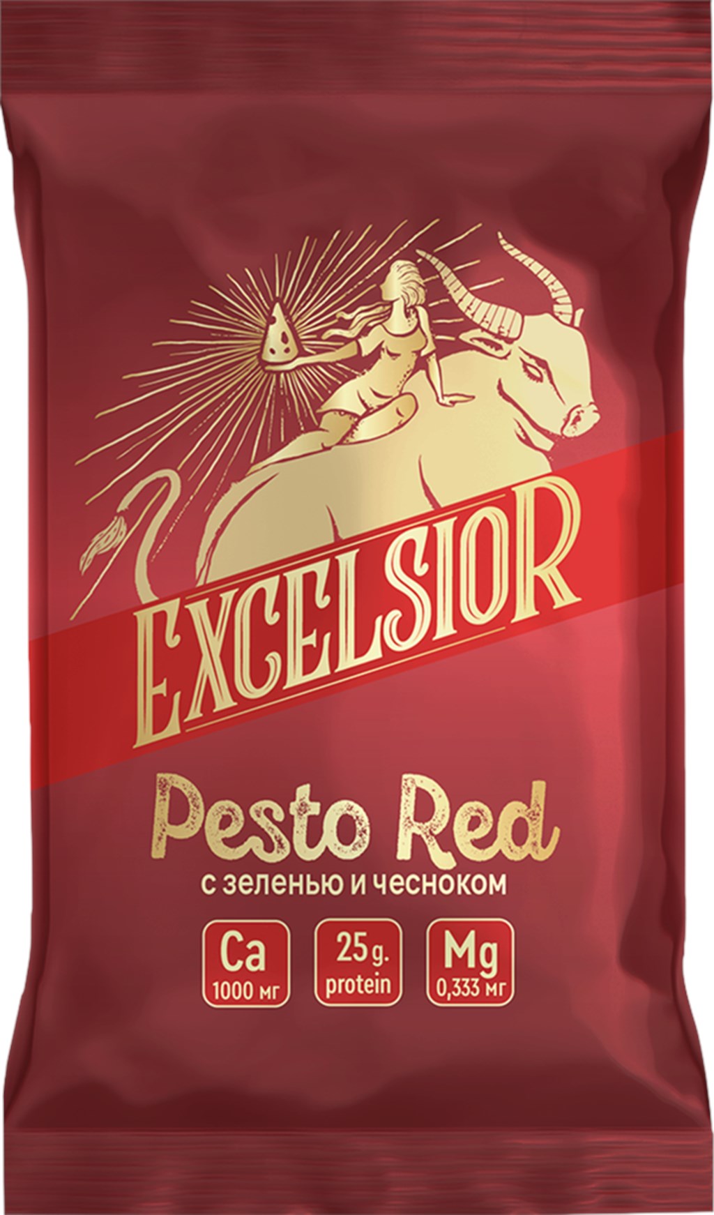 Сыр твердый Excelsior Pesto Red зелень-чеснок 45% 150 г