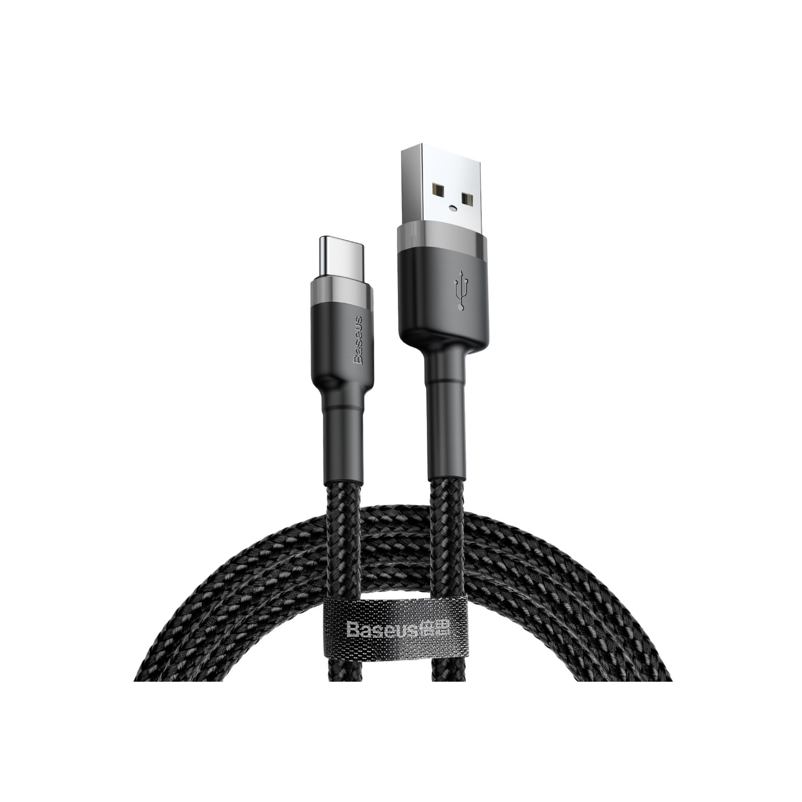 фото Кабель usb 2.0 a (m) - usb type-c (m) 1м baseus cafule series - черный *catklf-bg1*