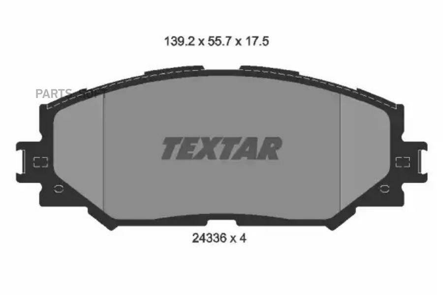 

Тормозные колодки Textar дисковые 2433601