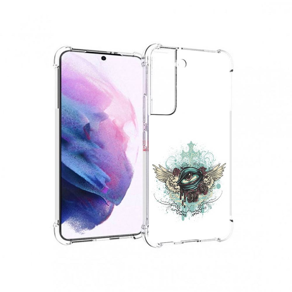 

Чехол MyPads Tocco для Samsung Galaxy S22 плачущий глаз с крыльями (PT194926.508.544), Прозрачный, Tocco
