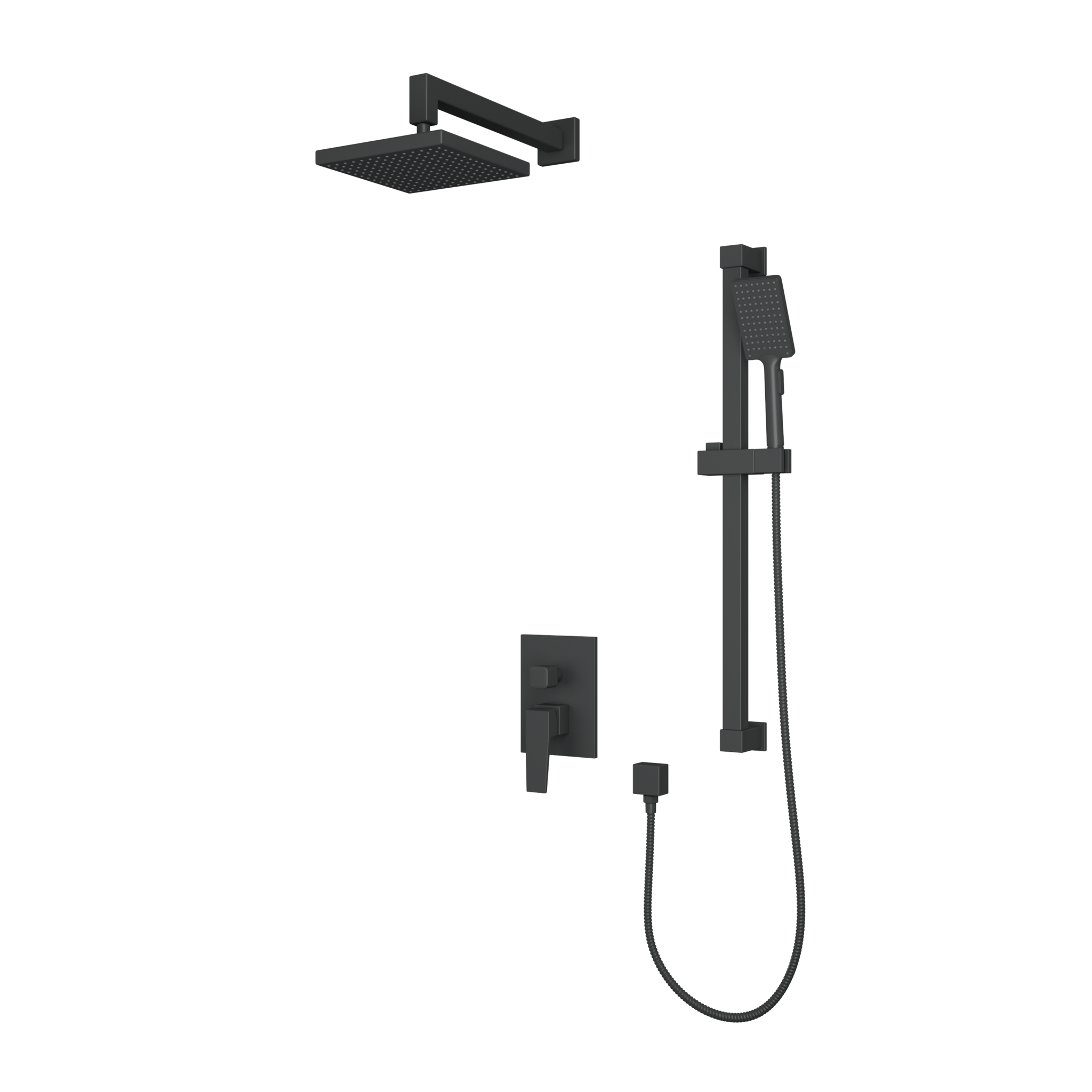 Встроенная душевая система RUSH Thira (TR3635-41Black) настенная душевая система rush flores со смесителем для ванны fl0835 512