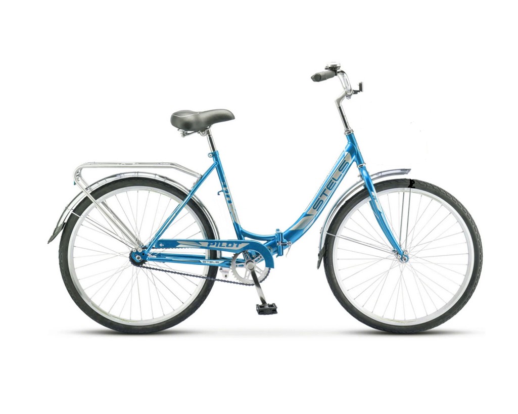

Велосипед складной Stels 26" Pilot 810 рама 19" морская волна, Голубой