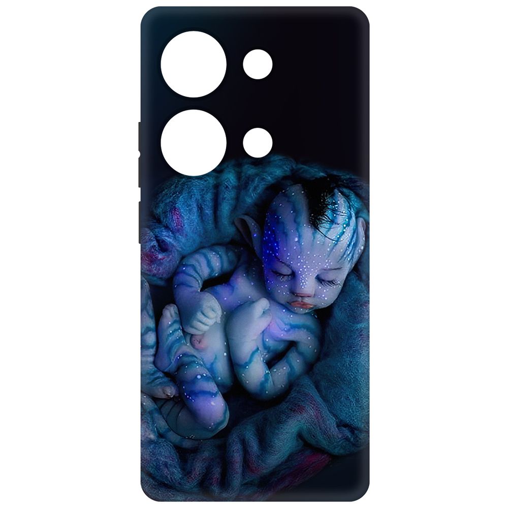 

Чехол-накладка Krutoff Soft Case Аватар - Малышка для Poco M6 Pro 4G черный
