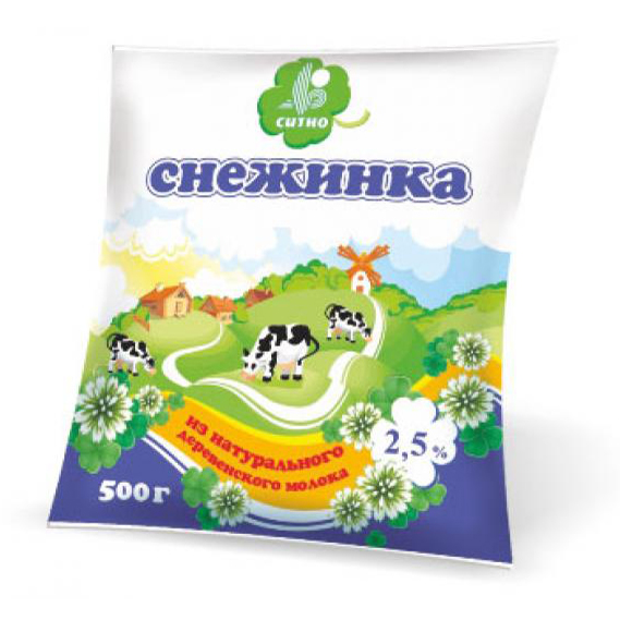 

Кисломолочный напиток Ситно Снежинка 2,5% БЗМЖ 500 мл