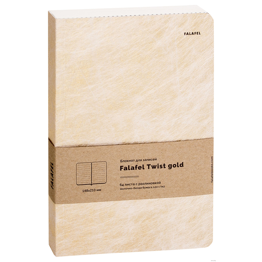 фото Falafel books блокнот для записей falafel twist gold а5