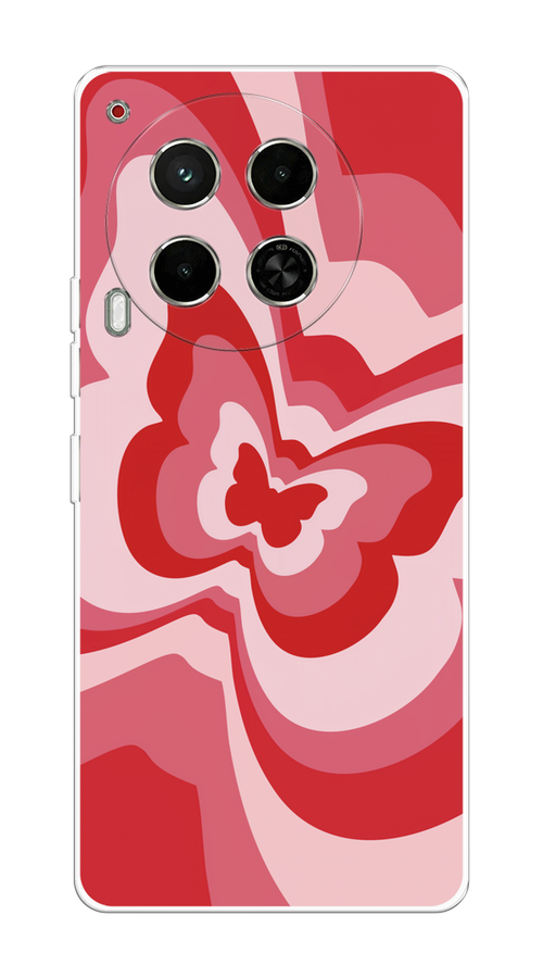 

Чехол на Tecno Camon 30 5G "Бабочка в стиле хиппи", Красный;розовый, 305550-1
