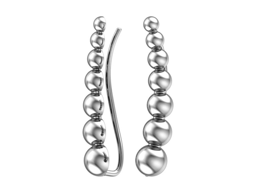 

Серьги клаймберы из серебра ЯХОНТ Золотой 217248, 217248