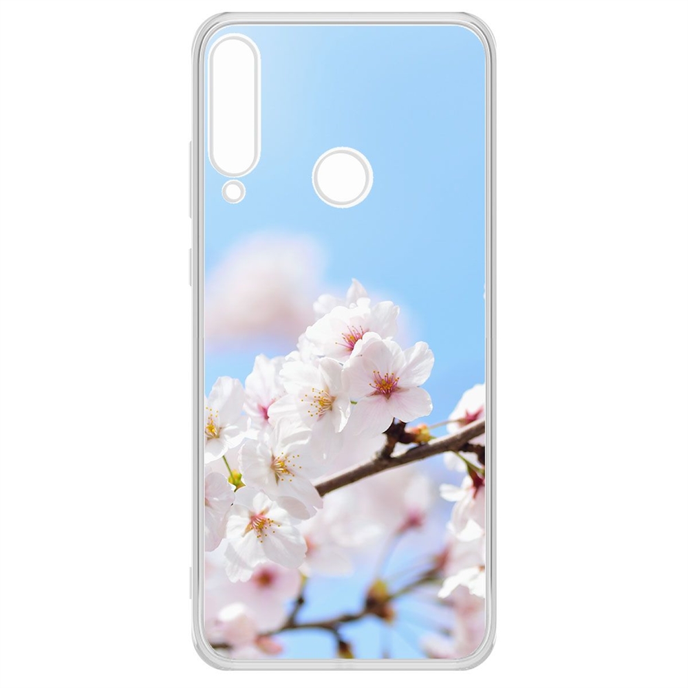 

Чехол-накладка Krutoff Clear Case Цветение для Huawei Y6p, Прозрачный