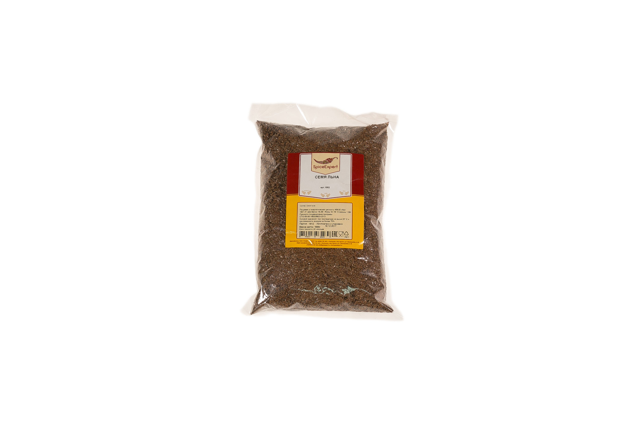 

Семя льна 1000гр пакет SpicExpert