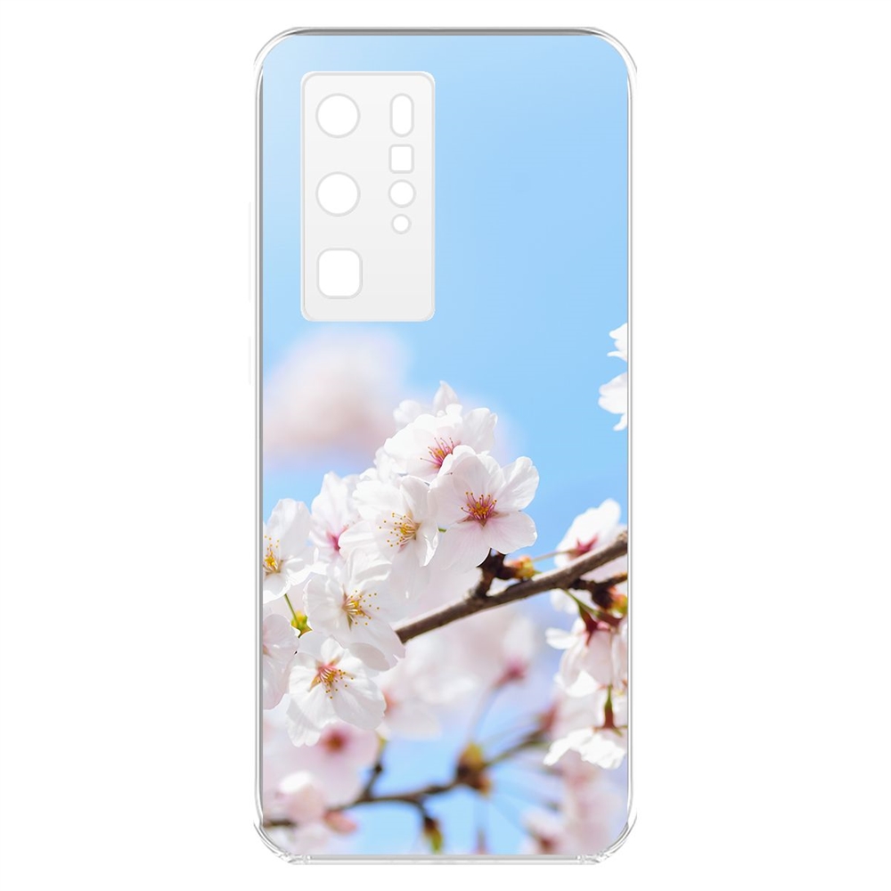 

Чехол-накладка Krutoff Clear Case Цветение для Huawei P40 Pro