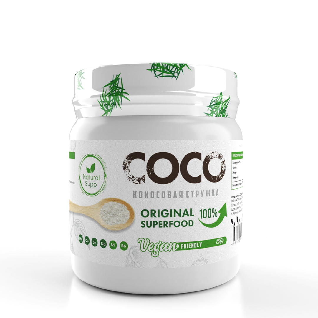 

Кокосовая стружка NaturalSupp (150 г)