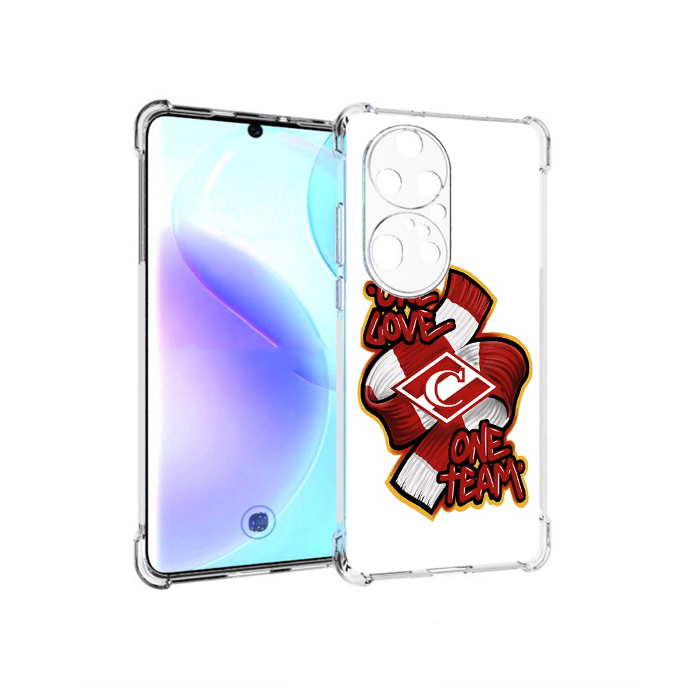 

Чехол MyPads Tocco для Huawei P50 Pro Одна любовь-Спартак, Прозрачный, Tocco