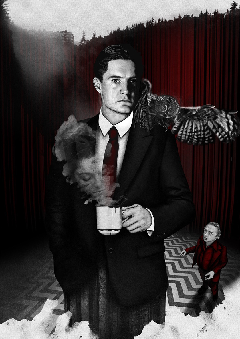 

Большой кино постер к фильму на стену Twin Peaks 40х50 см без рамы, CBTWINPEAKS
